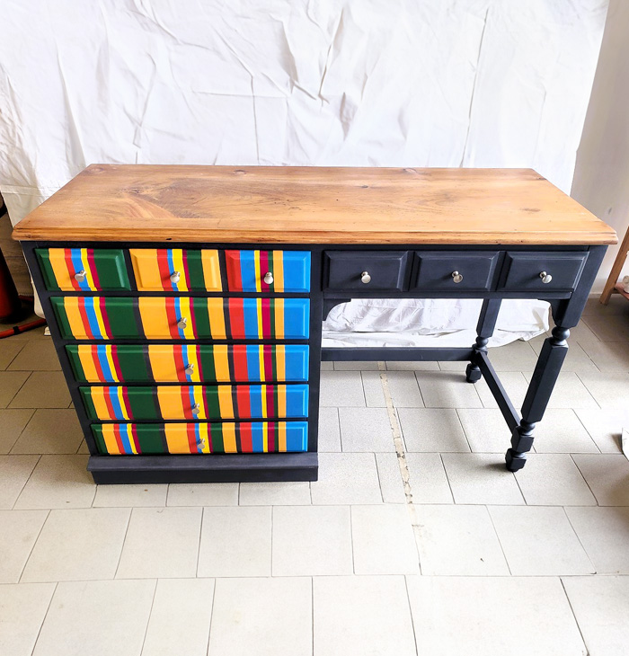 Scrivania Grafite "Vivere a Colori" | Restautlab